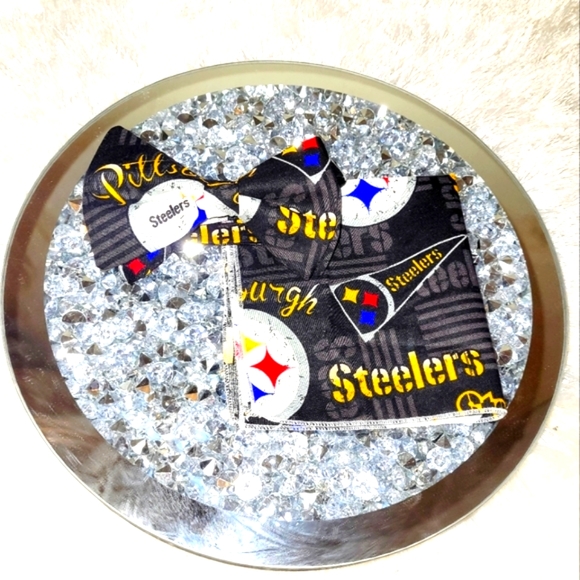 Steelers Bow Tie & pocket square - Picture 1 of 14